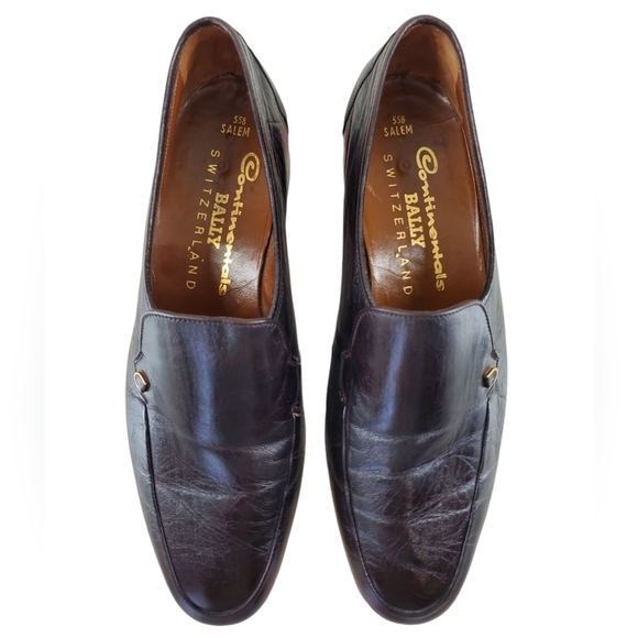 Bally Continental Salem 558 Loafer Shoe Men 8M Dk Brown Soft Leather Lightweight main image 5